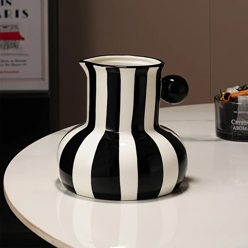 Striped Ceramic Vase