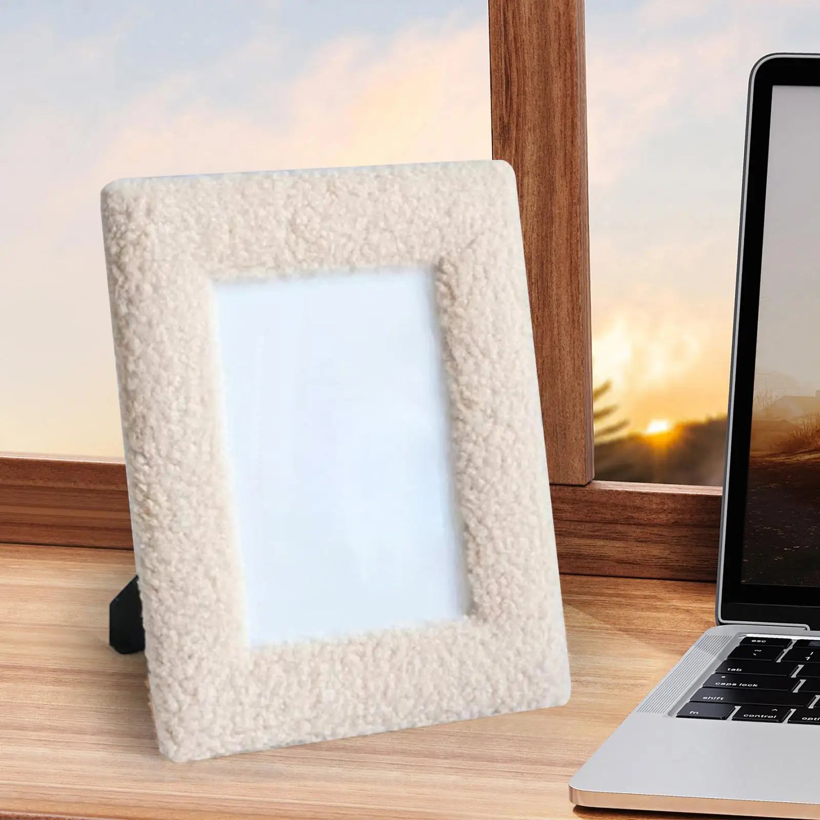 Wood & Plush Photo Frame