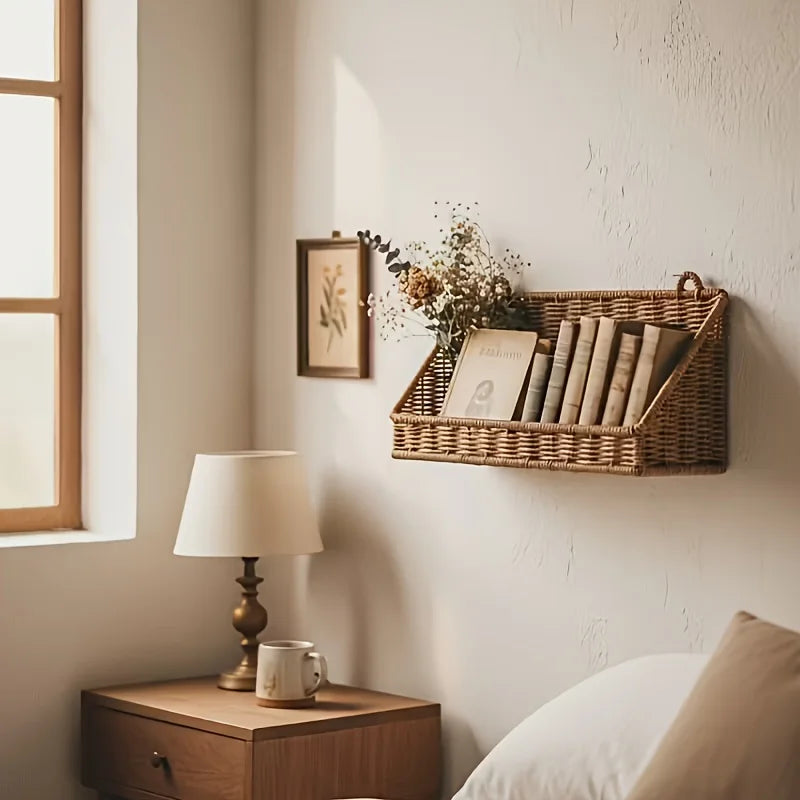 Wall Rattan Basket
