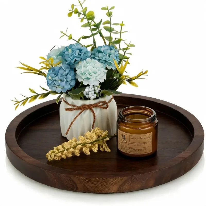 Wood Candle Tray