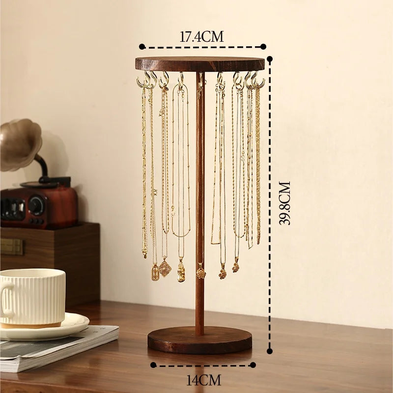 Wood Jewelry Rack