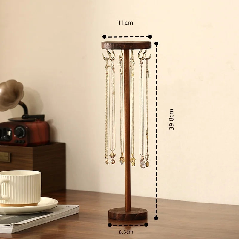 Wood Jewelry Rack