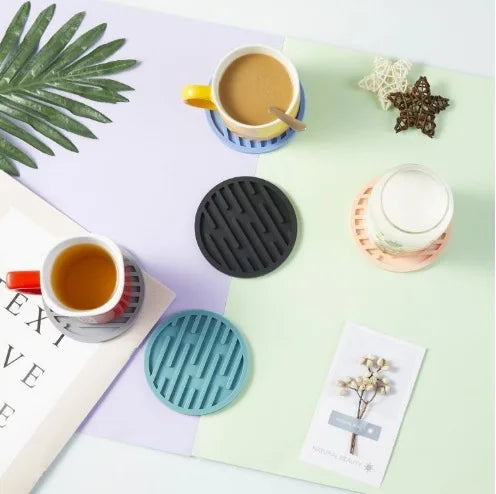 Silicone Colour Coasters (Set of 6)