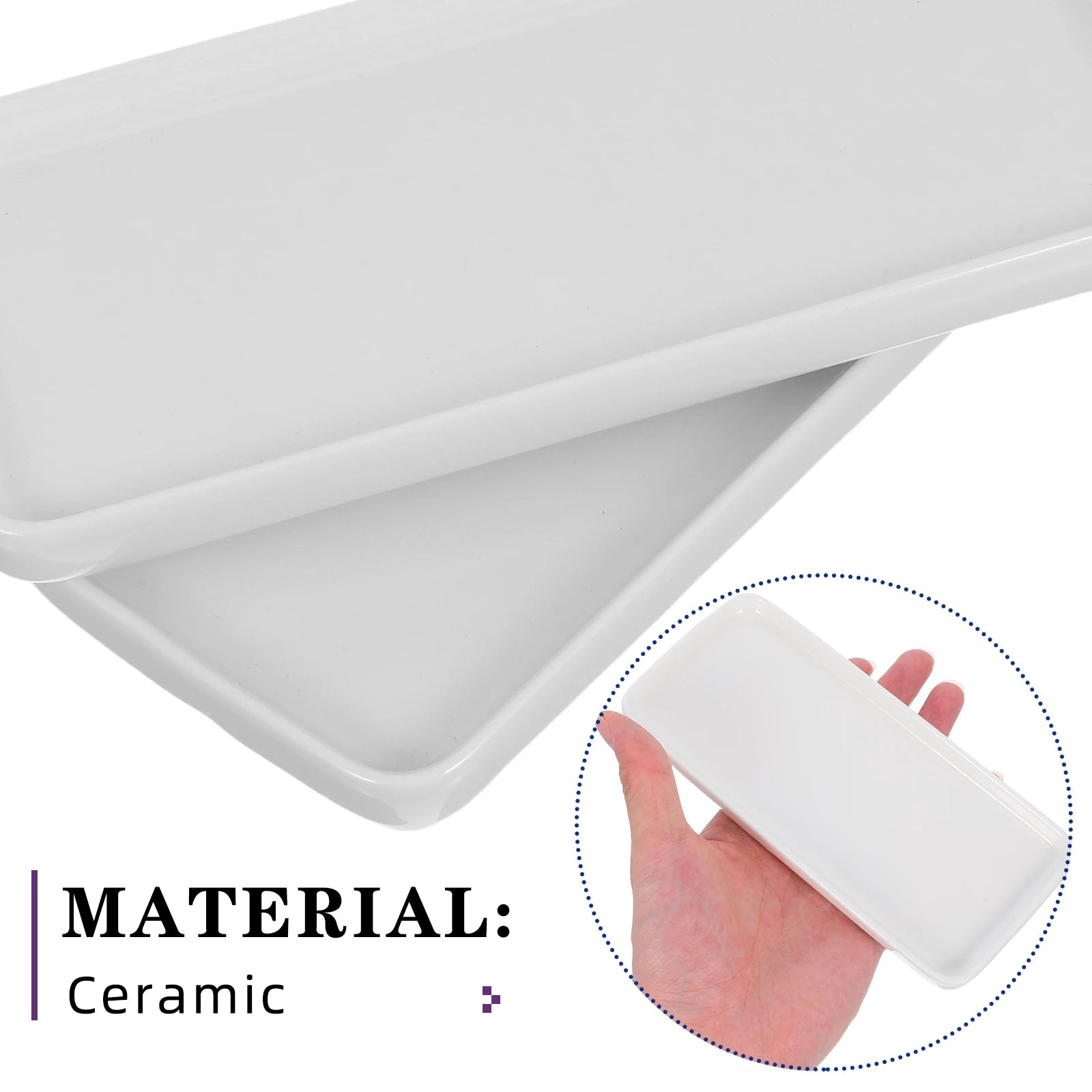 Ceramic Storage Tray (Set of 2)