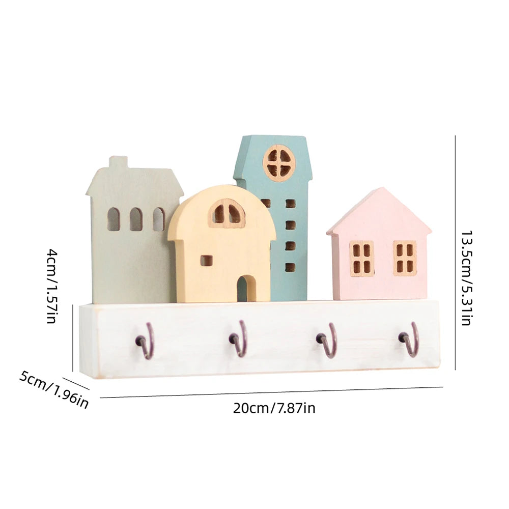 Wall Shelf & Key Hooks