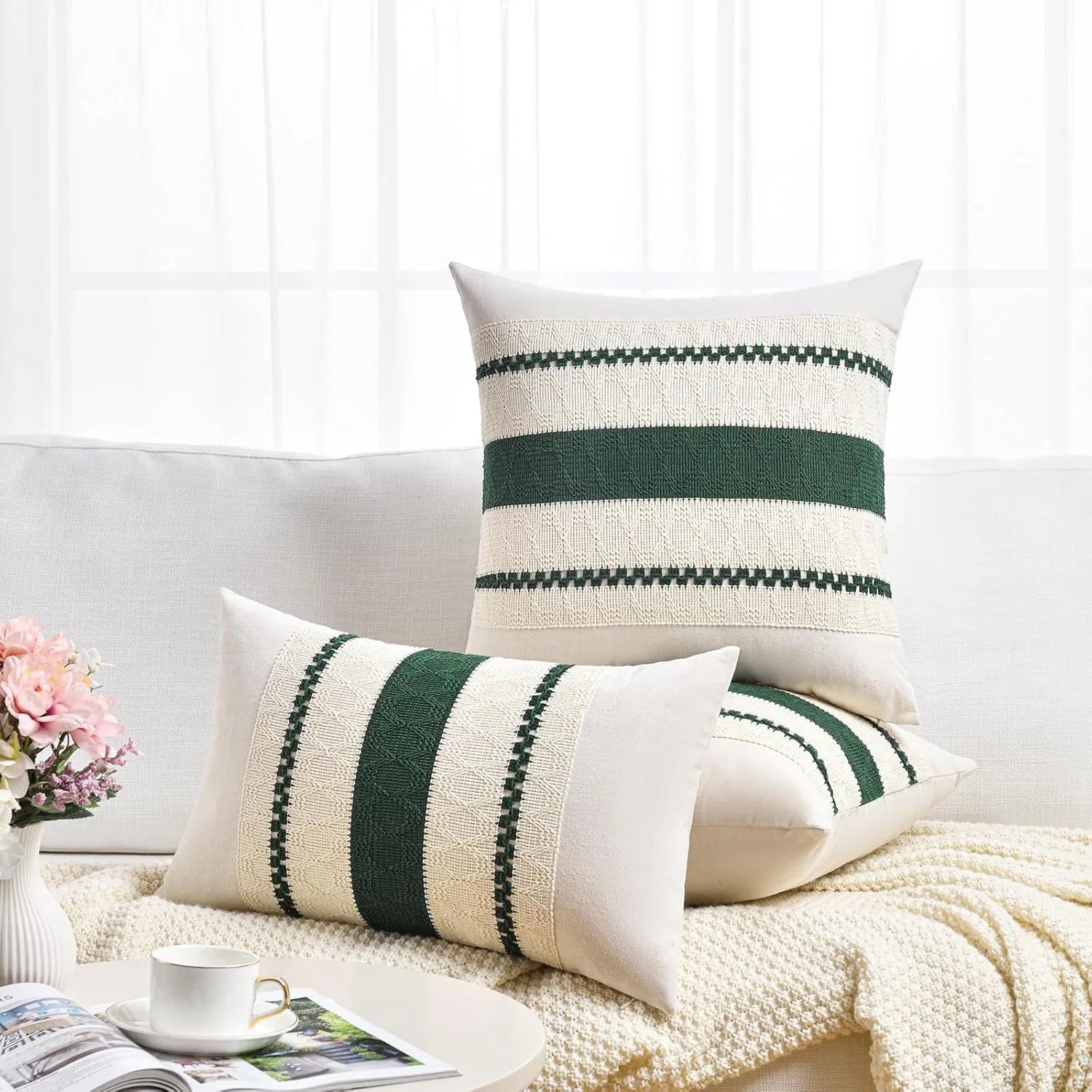 Colour-Block Cushion Cover