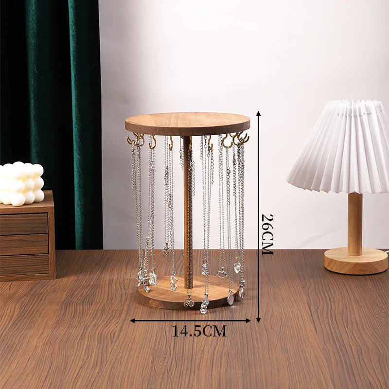 Wood Jewelry Rack