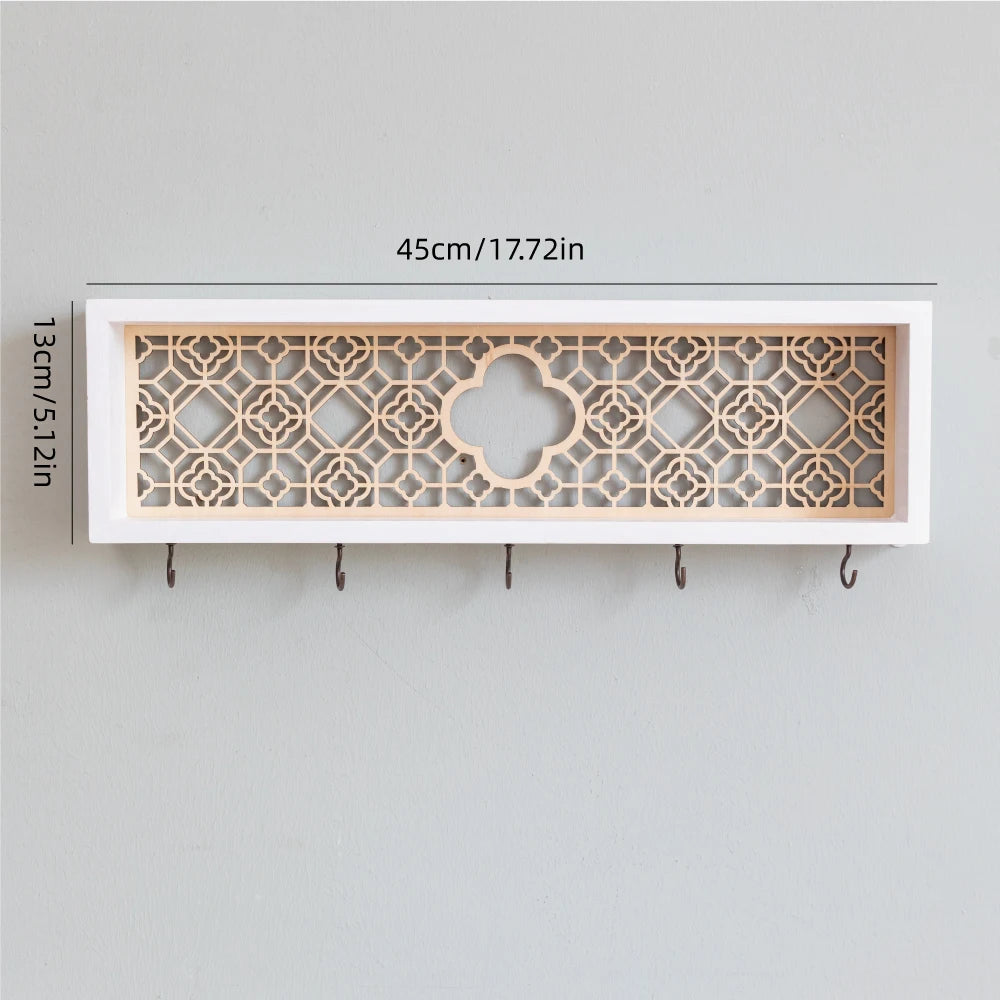 Wall Shelf & Key Hooks