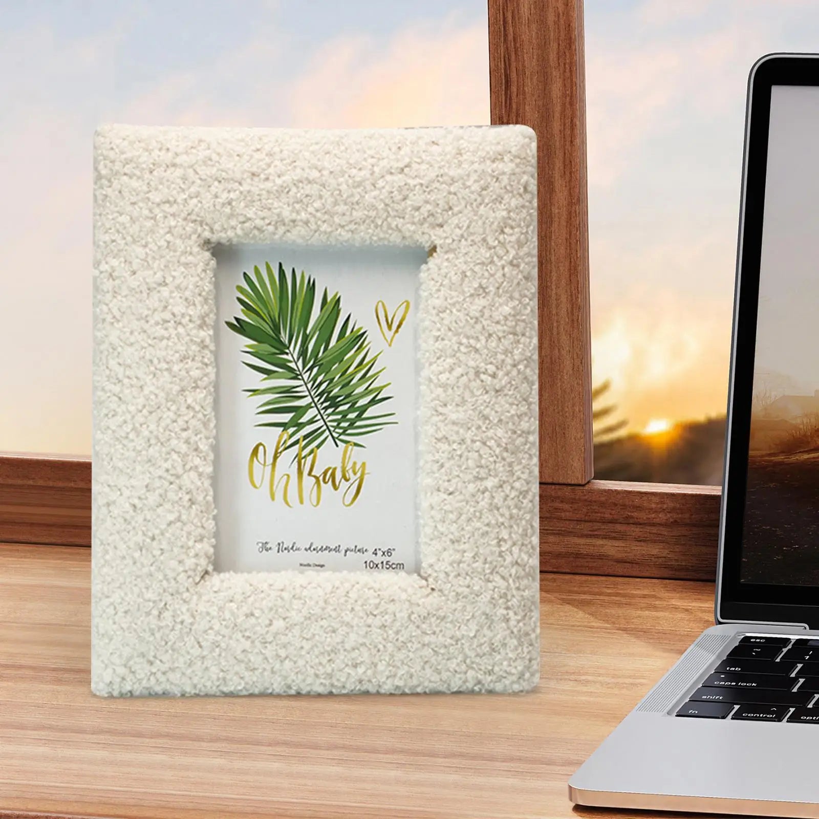 Wood & Plush Photo Frame