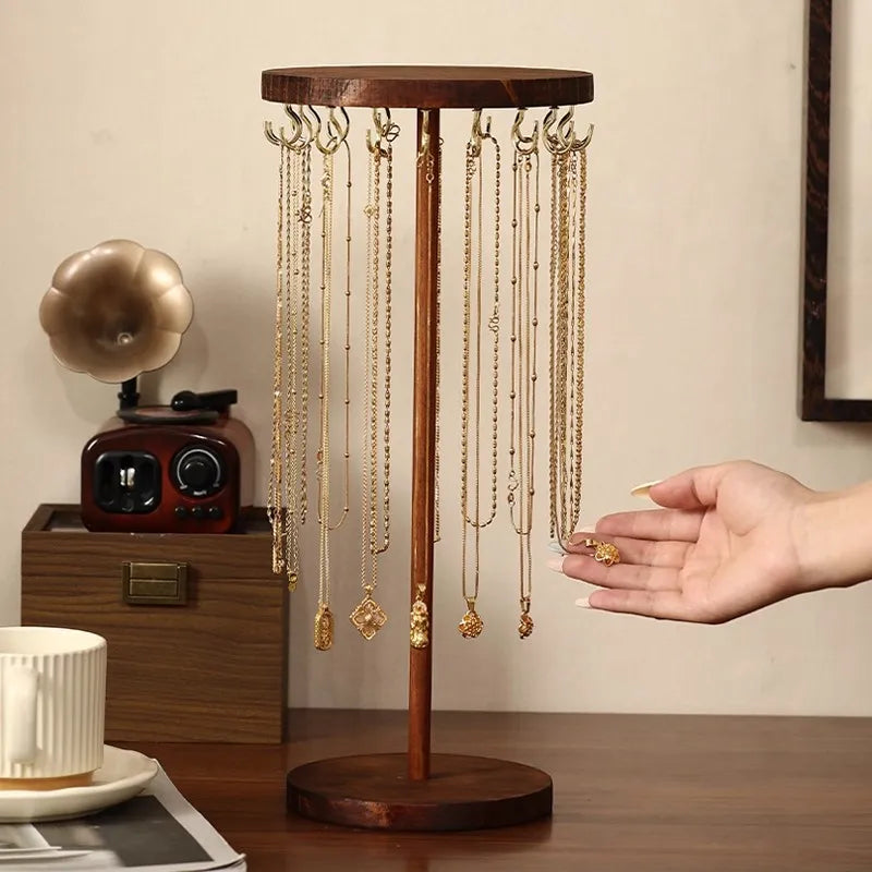 Wood Jewelry Rack