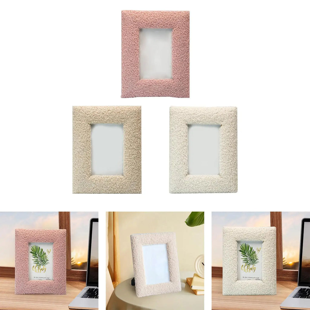 Wood & Plush Photo Frame