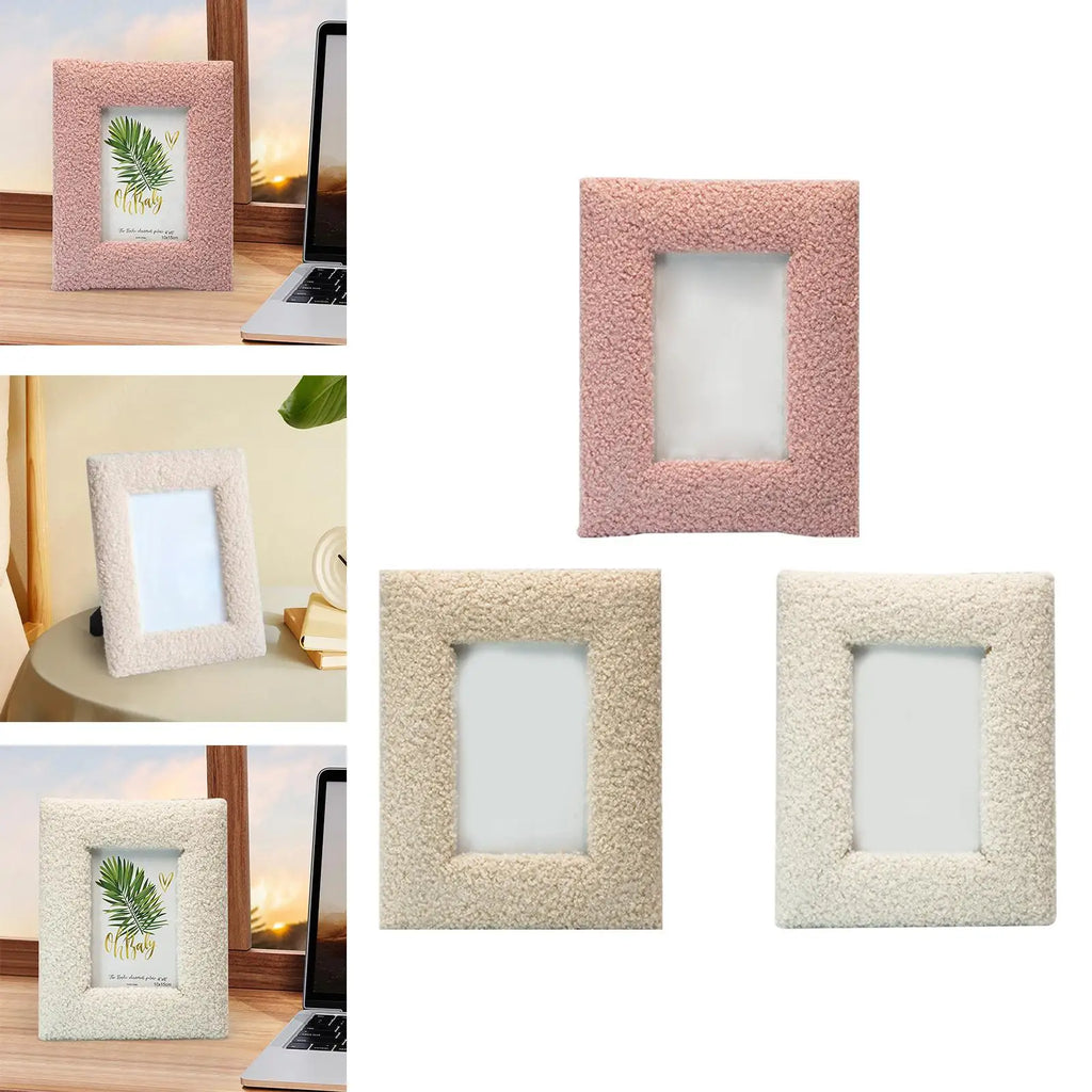 Wood & Plush Photo Frame