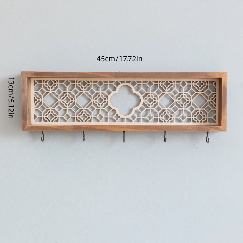 Wall Shelf & Key Hooks