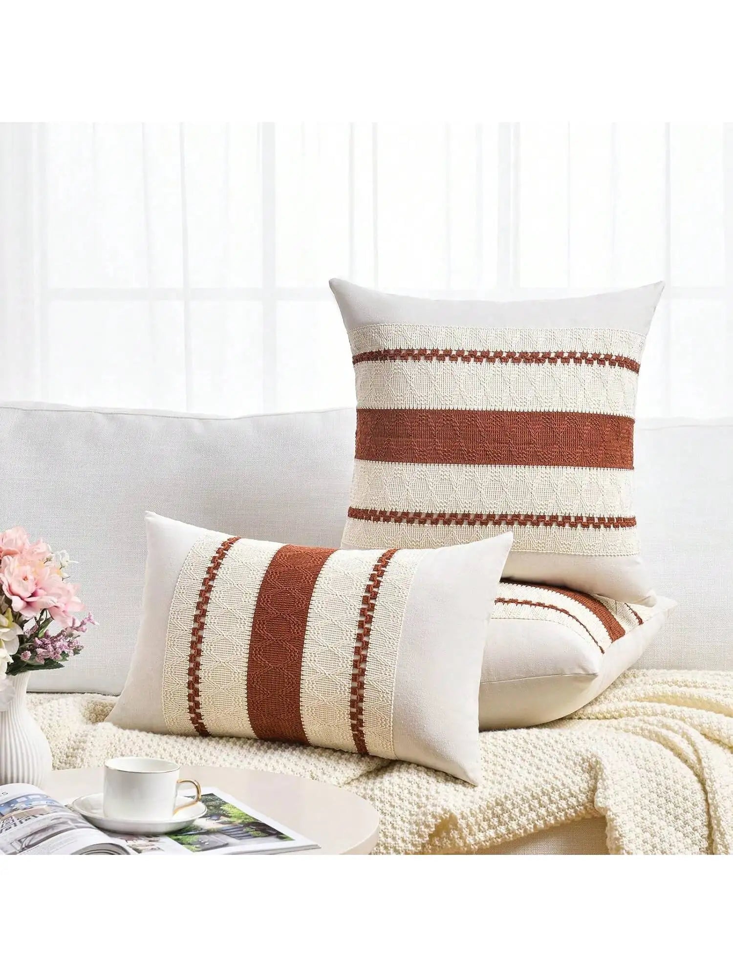 Colour-Block Cushion Cover