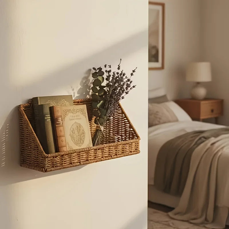 Wall Rattan Basket