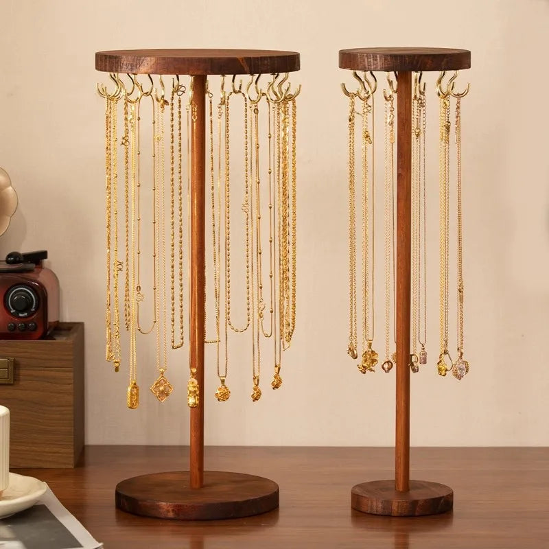 Wood Jewelry Rack
