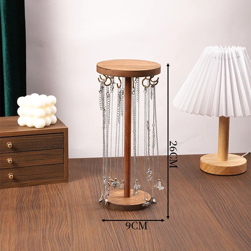 Wood Jewelry Rack