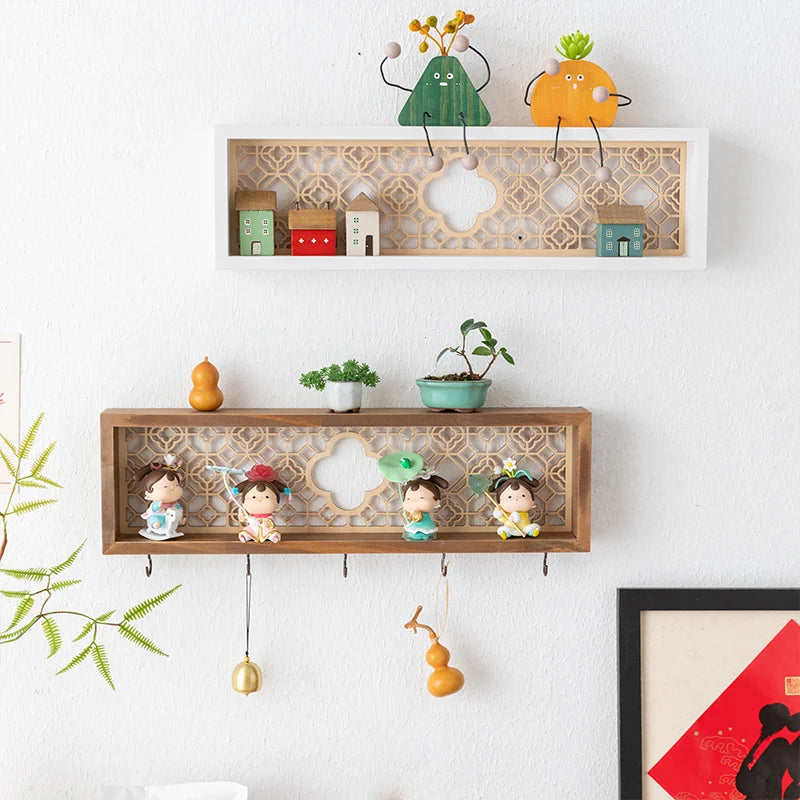 Wall Shelf & Key Hooks